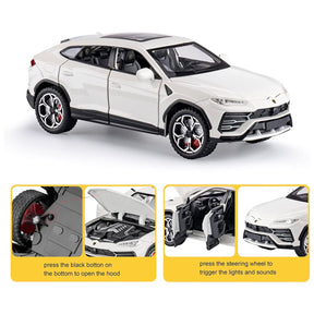 Lambo Urus Car Toys For 3 4 5 6 7 8 Year Old Boy (White)