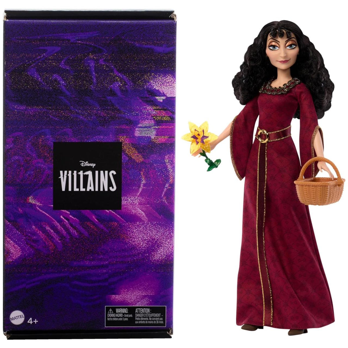 Mattel Disney Princess Toys, Villains Mother Gothel Fashion Doll