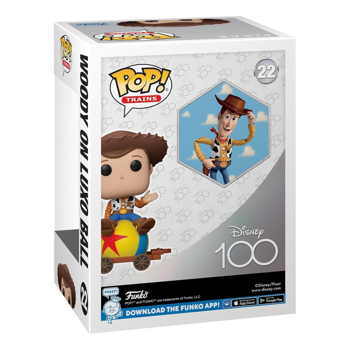 Funko Pop! Train: Disney 100 - Woody on Luxo Ball