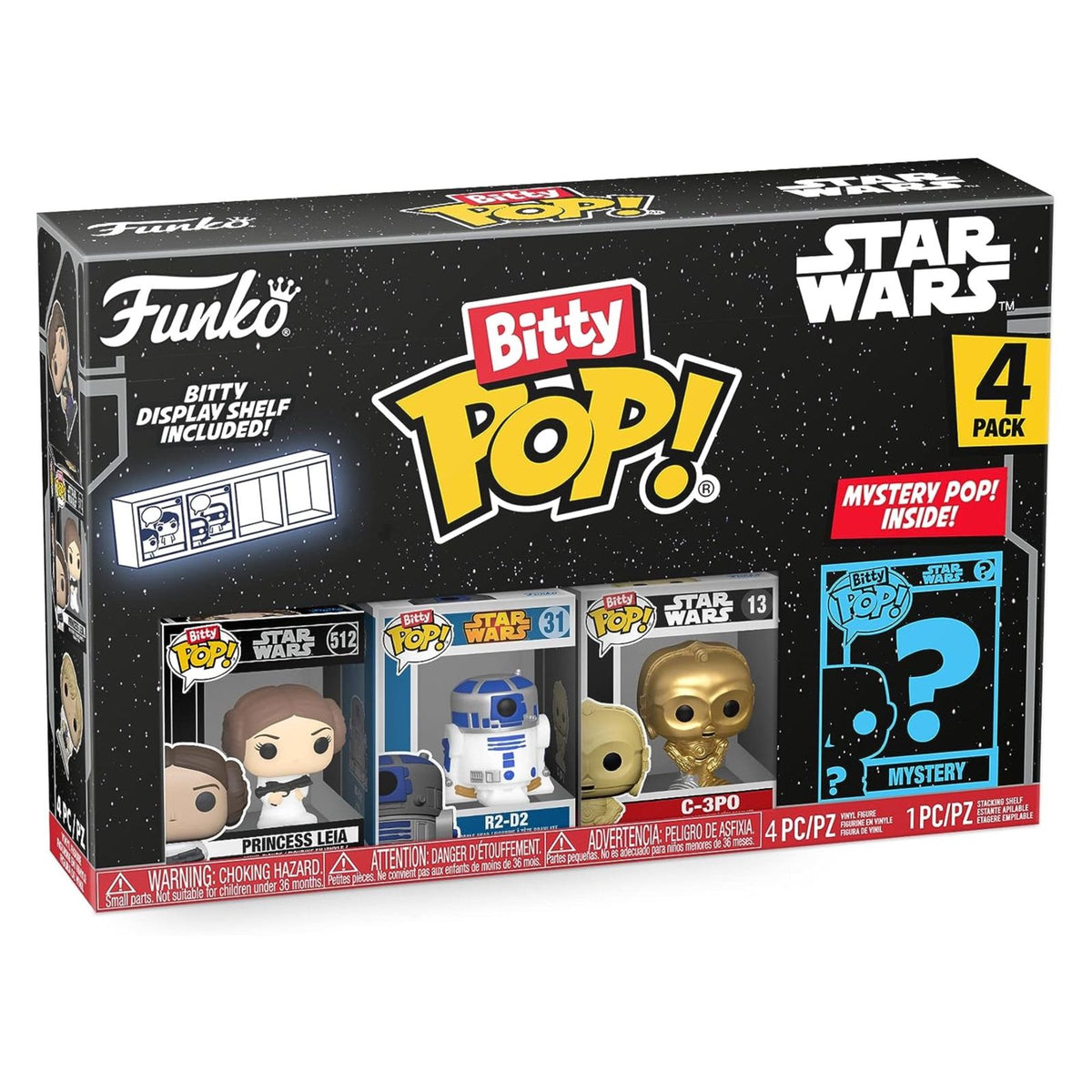 Funko Bitty Pop! Star Wars Mini Collectible Toys 4-Pack