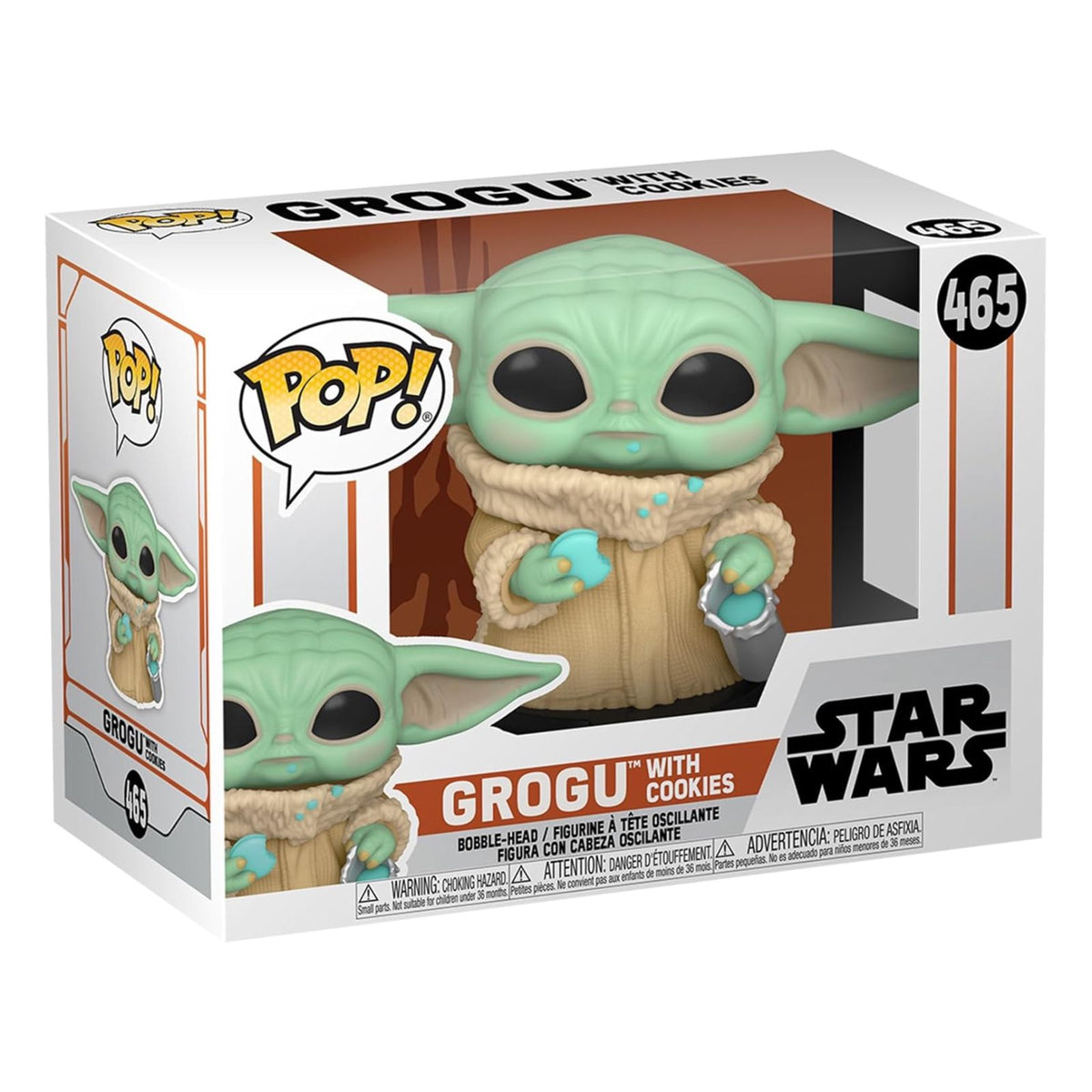 Funko POP! Star Wars: The Mandalorian - Grogu (The Child, Baby Yoda) with Cookie