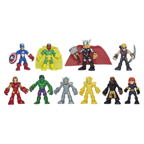 Marvel Playskool Heroes Super Hero Adventures Ultimate Set, 10 Collectible 2.5-Inch Action Figures, Toys for Kids Ages 3 and Up