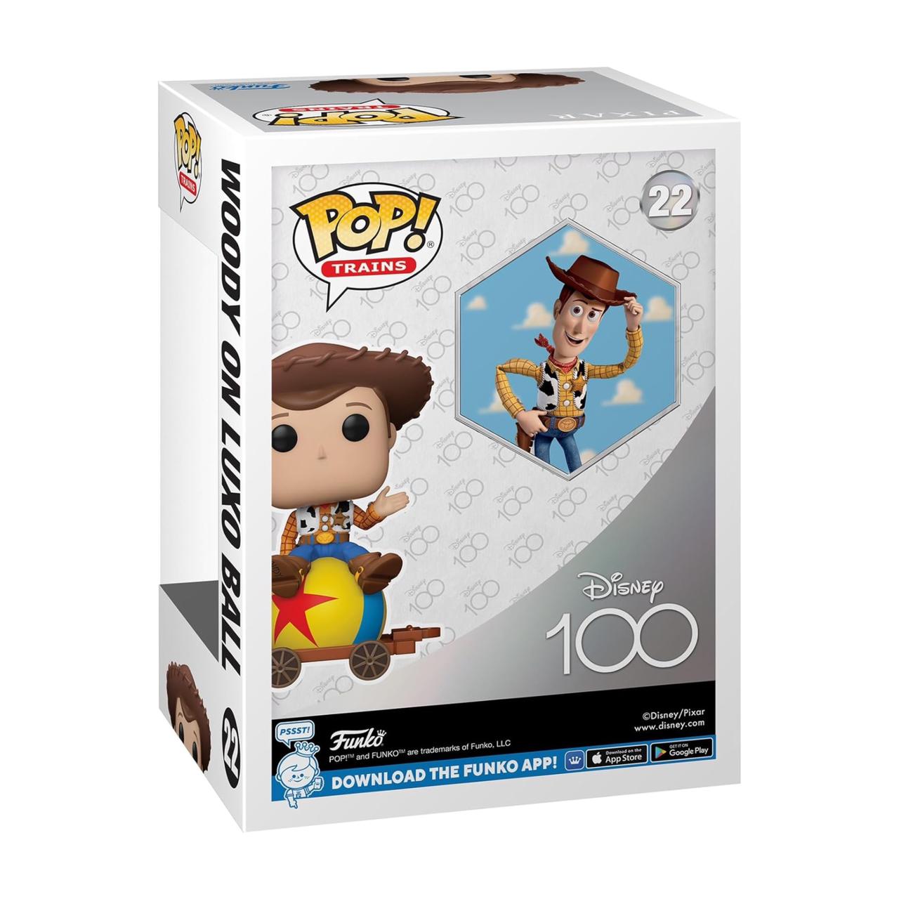 Funko Pop! Train, Disney 100 - Woody on Luxo Ball