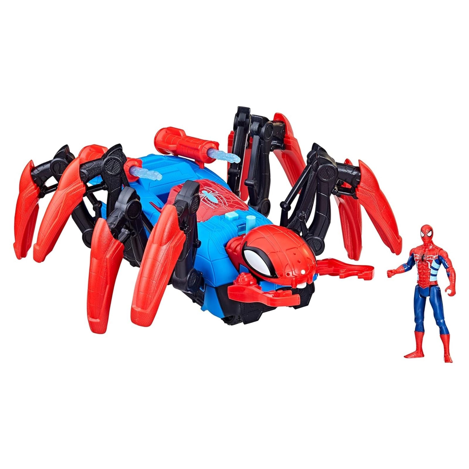 Marvel Spider-Man Car Playset with Blast Feature and Action Figure for Kids Ages 4 and Up