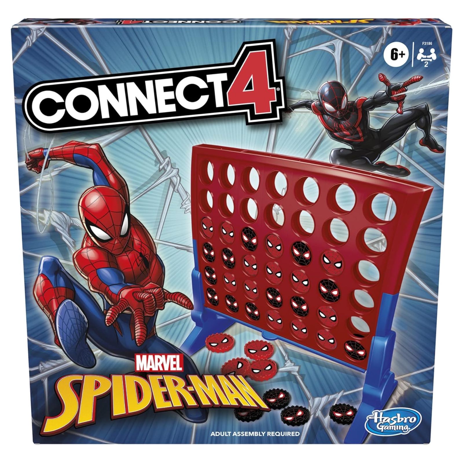 Hasbro Gaming Connect 4 Marvel Spider-Man Edition, Strategy Board Game for 2 Players, Ages 6 and Up