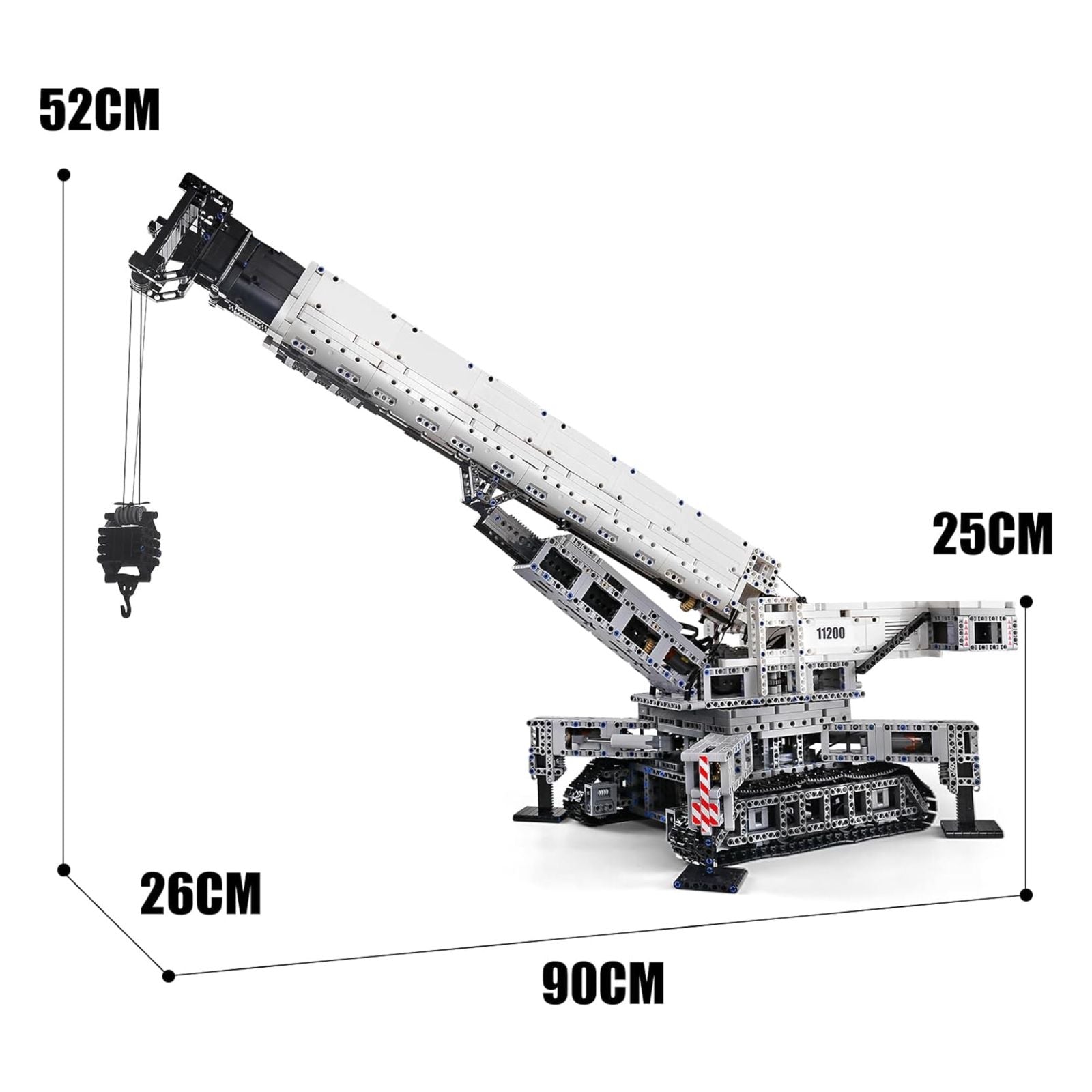 Mould King MOC Mobile Crane Truck Building Blocks Kits, Technic Heavy-Duty Truck Sets to Build, APP Remote Control Large Engineering Crane, (4000 Pieces)