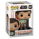 POP Funko Star Wars: The Mandalorian - Mandalorian (Din Djarrin) Holding The Child (Grogu), Multicolor (54525)