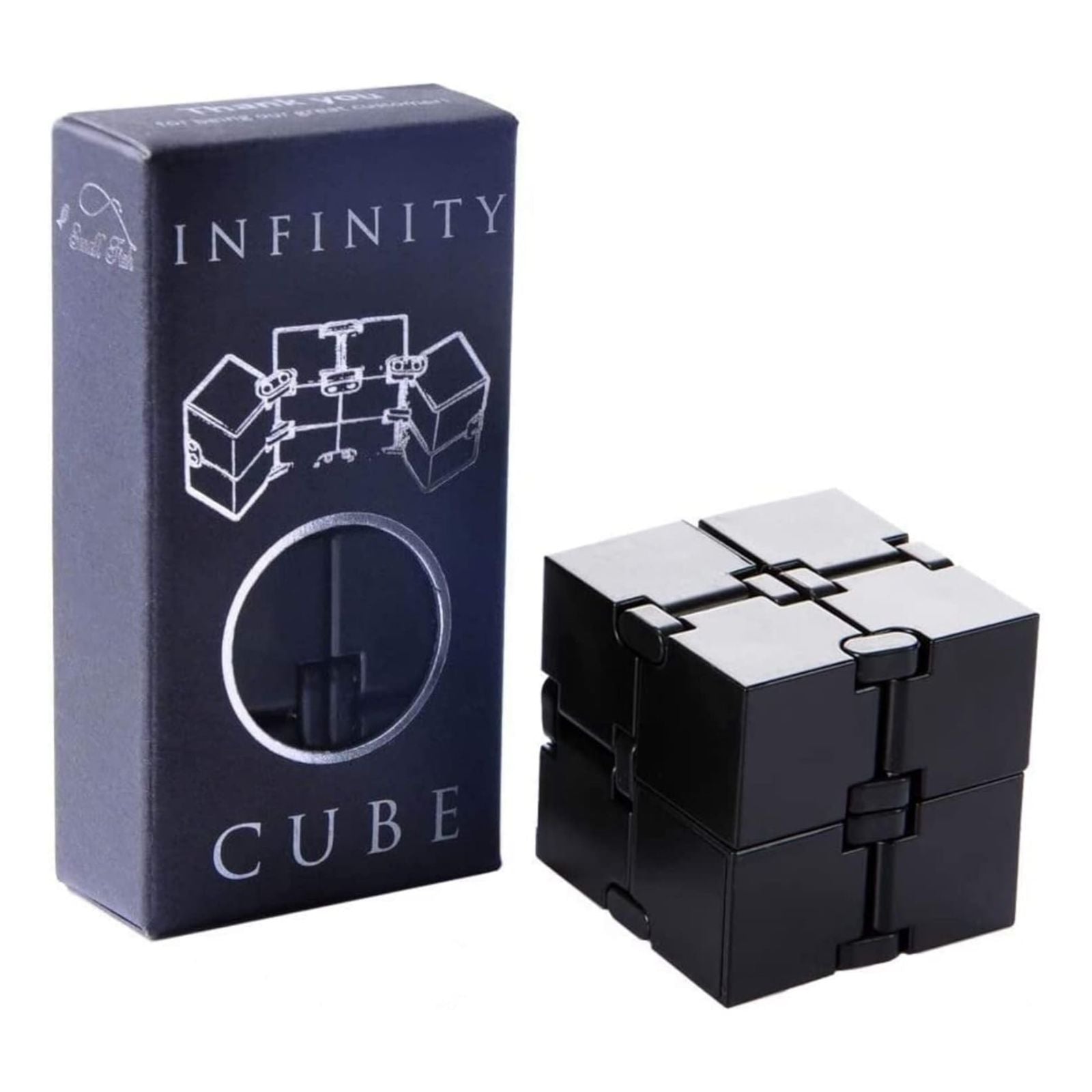 Infinity Cube Sensory Fidget Toy, EDC Fidgeting Game for Kids and Adults, Cool Mini Gadget Best for Stress and Anxiety Relief and Kill Time, Unique Idea That is Light on The Fingers and Hands