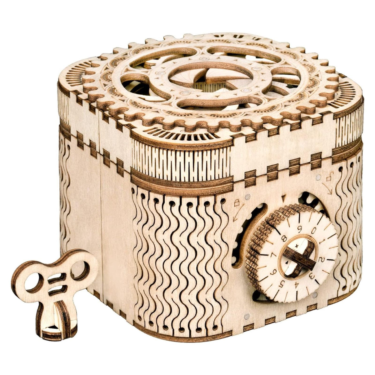 ROBOTIME 3D Wooden Puzzles for Adults, Treasure Box 3D Puzzle Mechanical Ring Box, Gift Choice Hobbies for Brain Teasers Enthusiasts