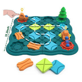 Kids Toys STEM Board Games - Logic Road Builder Brain Teasers Puzzles for 3 to 4 5 6 7 Year Old Boys Girls, Educational Montessori Birthday Gifts for Ages 4-8 Preschool Classroom Learning