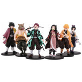 6 Pcs Demon Slayer Anime Action Figure for Adult Decoration