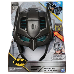 DC Comics, Armor-Up Batman Mask with Visor, 15+ Sounds & Phrases, Lights, Super Hero Costume