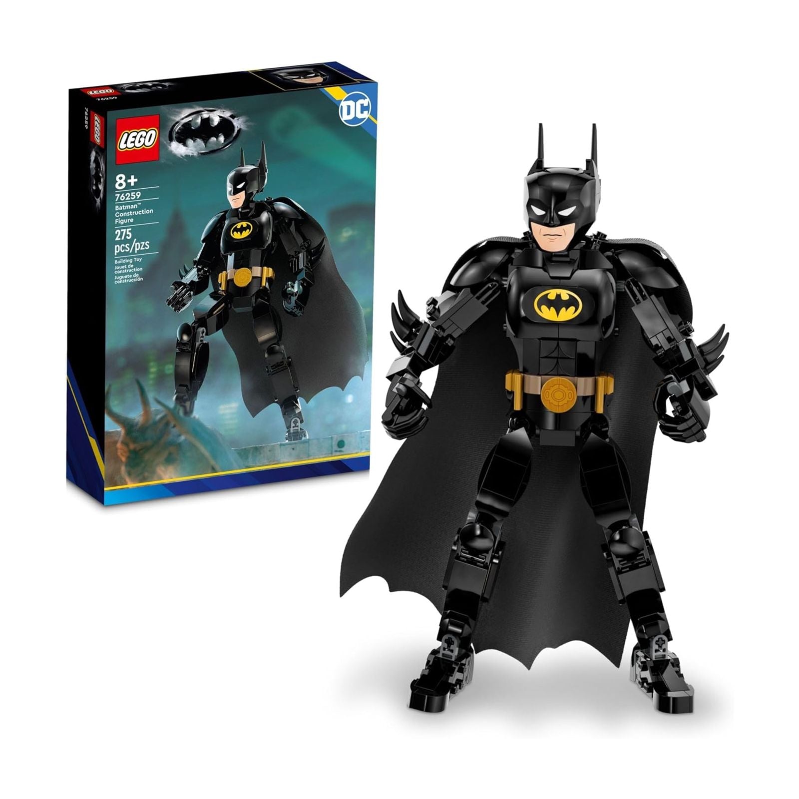 LEGO DC Batman Construction Figure Buildable DC Action Figure, Fully Jointed DC Toy for Play and Display