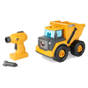 Dump Truck Toy - Buildable Dump Truck Take Apart Toys with Toy Drill - AA Batteries Included