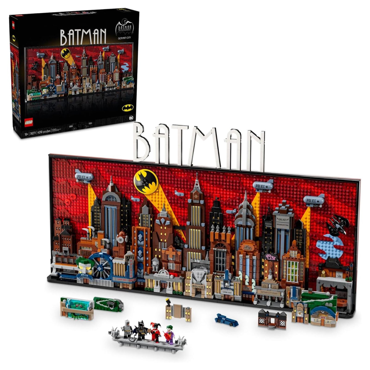 LEGO DC Batman: The Animated Series Gotham City Build and Display Adult Set with Mini figures, DC Collectible Gift for Fans