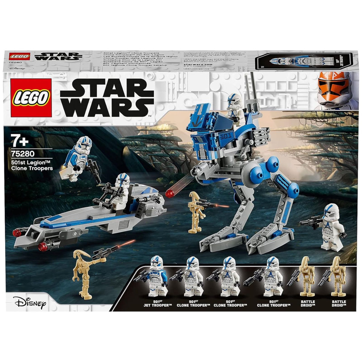 LEGO Star Wars 501st Legion Clone Troopers Building Kit, Cool Action Set for Creative Play