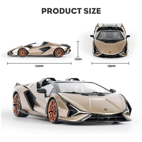 Lamborghini Sian Remote Control Car, 1:16 Scale (Champagne)