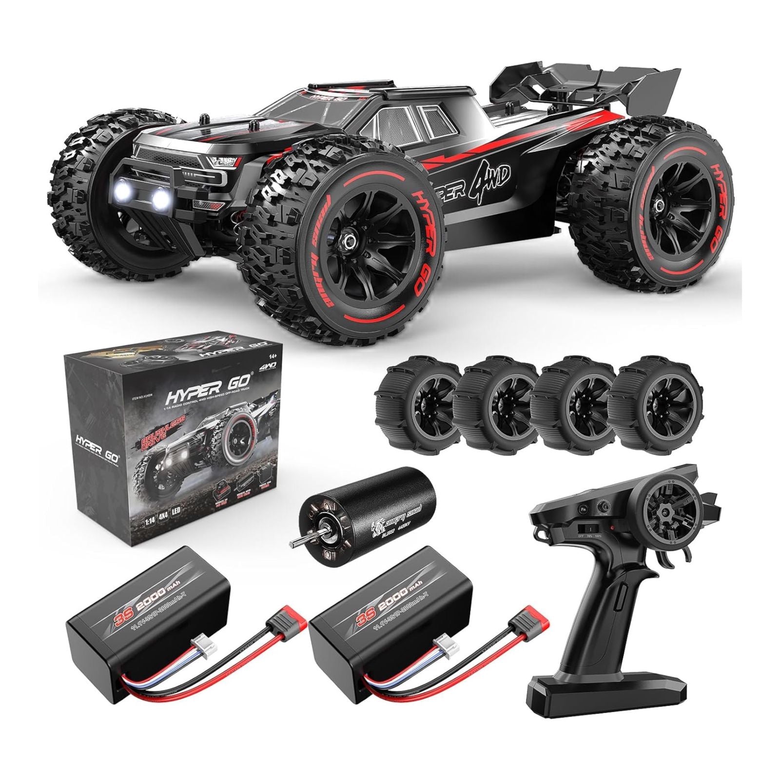 Brushless RC Cars for Adults Fast 50 mph, RC Trucks 4wd Off-road