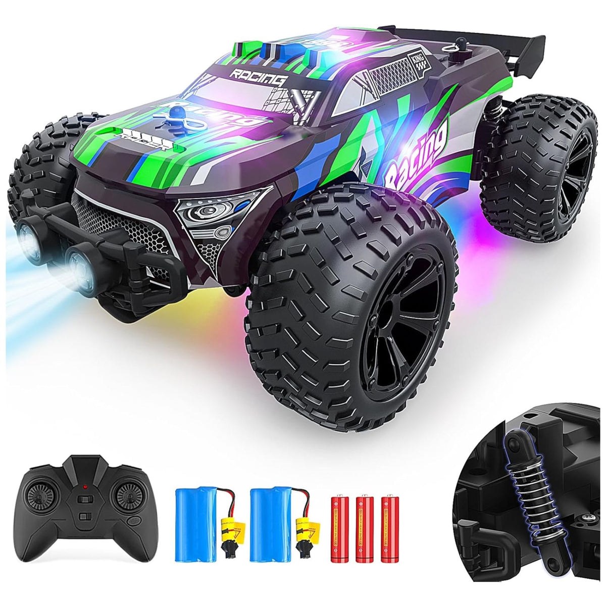 20km/h 2.4GHz High Speed RC Car Toy (Green)