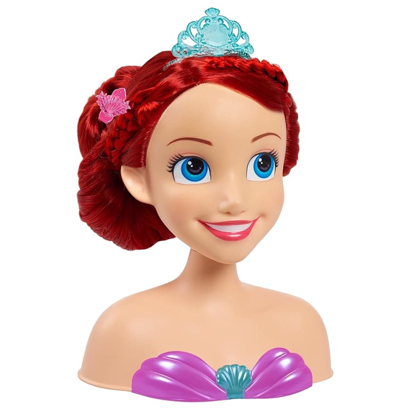 Disney Princess Ariel Styling Head - 18 Pieces Pretend Play Toy for Kids Ages 3+