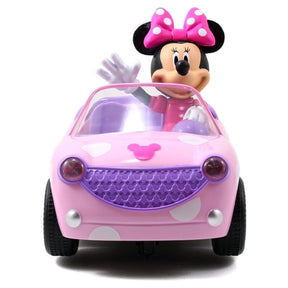 Disney Junior Minnie Mouse RC Car: Polka Dot 27 MHz Remote Control Pink Car