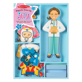 Melissa & Doug Julia Magnetic Dress-Up Doll Set: 25+ Pcs Wooden Pretend Play