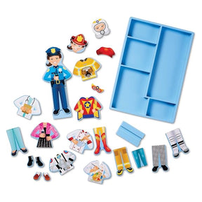 Melissa & Doug Julia Magnetic Dress-Up Doll Set: 25+ Pcs Wooden Pretend Play