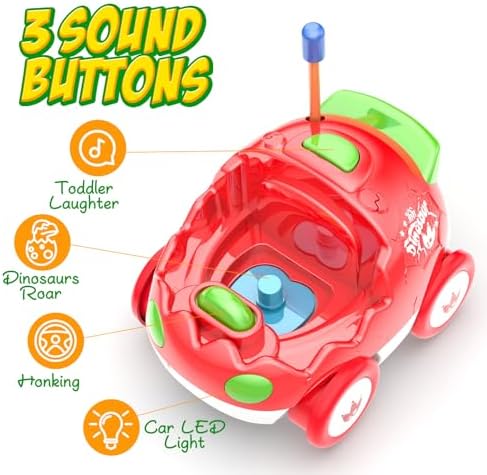 Yeaye Toddler Remote Control Car | 1+1 Free