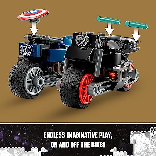 LEGO Marvel Black Widow & Captain America Buildable Marvel Toy