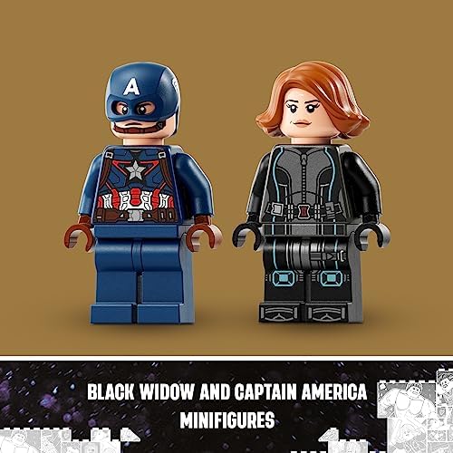 LEGO Marvel Black Widow & Captain America Buildable Marvel Toy