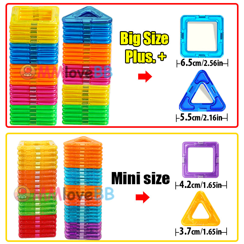 Magnetic Building Blocks | Big Size and Mini Size DIY Magnets Toys