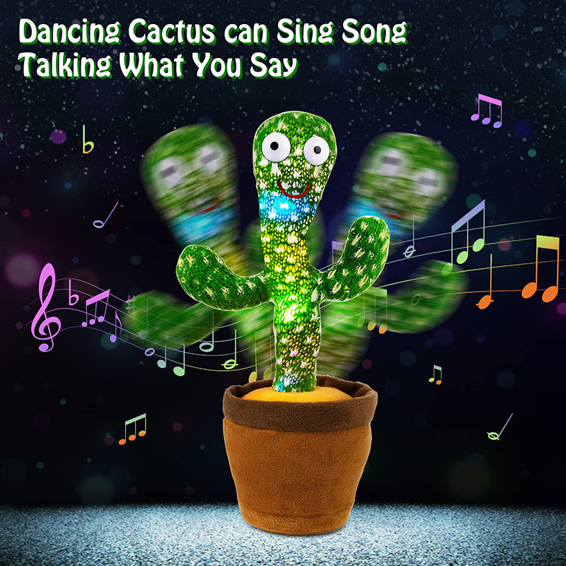 Dancing Talking Cactus, Singing, Talking, Recording and Mimic Toy for kids