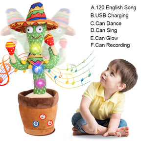 Dancing Talking Cactus, Singing, Talking, Recording and Mimic Toy for kids