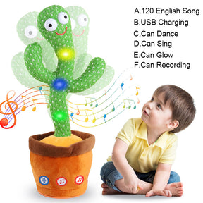 Dancing Talking Cactus, Singing, Talking, Recording and Mimic Toy for kids