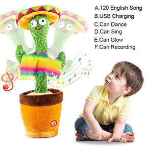 Dancing Talking Cactus, Singing, Talking, Recording and Mimic Toy for kids