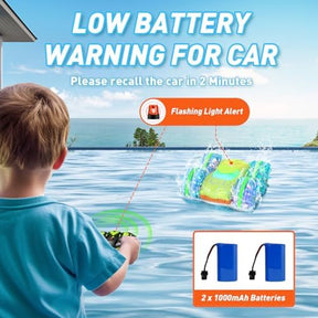 Amphibious Remote Control Car Boat | Ages 4-12 | 2.4Ghz