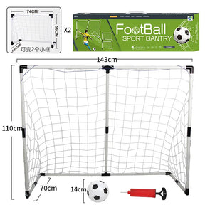 "Portable Detachable Football Goal Frame for Indoor & Outdoor Play - Gantry Toy"