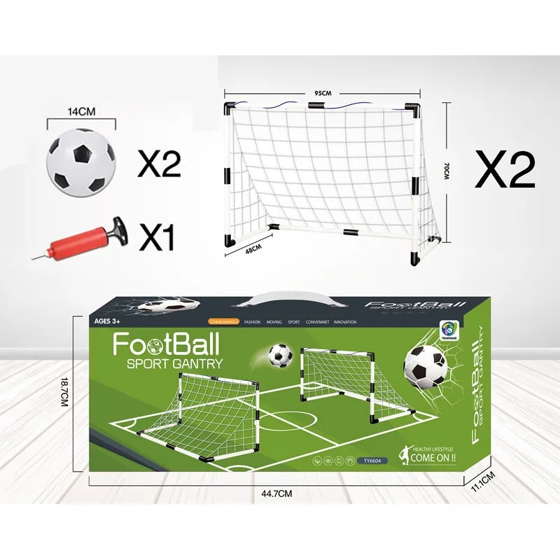 "Portable Detachable Football Goal Frame for Indoor & Outdoor Play - Gantry Toy"