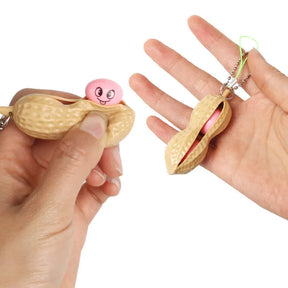 "Decompression Peanut Squeeze Toy - Small Bean Music Toy for Stress Relief & Fun"