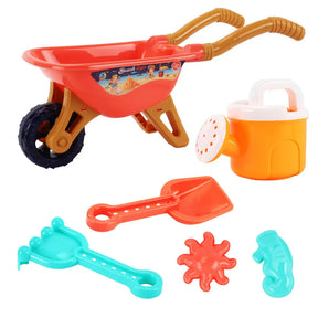 "Large Beach Toy Stroller 6-Piece Set for Kids - Fun Toy Car with Accessories"