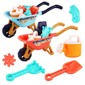 "Large Beach Toy Stroller 6-Piece Set for Kids - Fun Toy Car with Accessories"