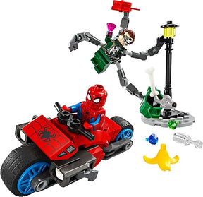 LEGO Marvel Spider-Man vs. Doc Ock Motorcycle Chase Set for Kids 76275