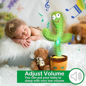 "Pbooo Dancing Cactus Toy - Mimicking, Singing, Dancing, & LED Fun for Babies"