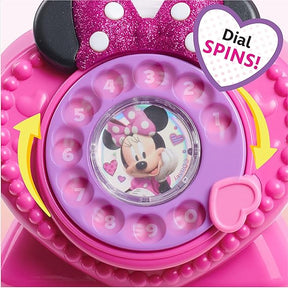 Disney Junior Minnie Mouse Ring Me Rotary Phone - Lights & Sounds Toy for Kids