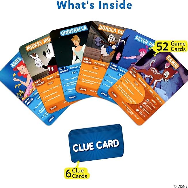 Skillmatics Guess in 10 Disney Card Game – Fun for All Ages, Perfect Gift for Kids & Adults