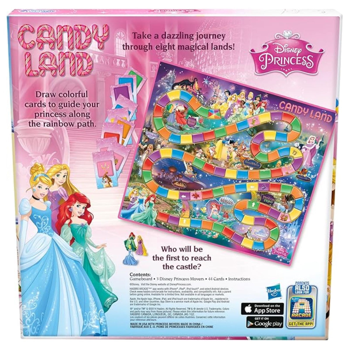 "Hasbro Candy Land Disney Princess Edition - Board Game for Kids Ages 3+"