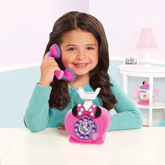 Disney Junior Minnie Mouse Ring Me Rotary Phone - Lights & Sounds Toy for Kids