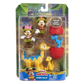 Just Play Disney Junior Mickey Mouse Funhouse Dino Pals 7-piece Figure Set, Dinosaur, Officially Licensed Kids Toys for Ages 3 Up