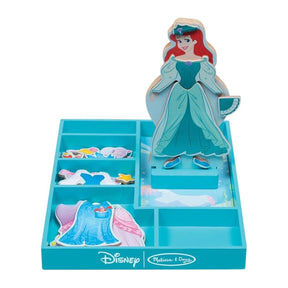 Melissa & Doug Disney Ariel Magnetic Dress-Up Wooden Doll Pretend Play Set (30+ pcs)