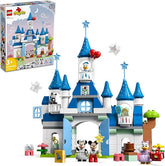 LEGO DUPLO Disney 3in1 Magic Castle Building Set for Family Play with 5 Disney Figures Including Mickey, Minnie, and Their Friends, Magical Disney 100 Adventure Toy for Toddlers Ages 3 and Up, 10998